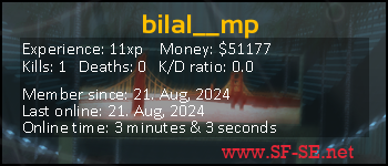 Player statistics userbar for bilal__mp