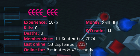 Player statistics userbar for EEEE_EEE