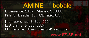 Player statistics userbar for AMINE___bobale