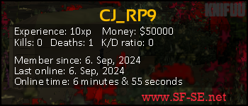 Player statistics userbar for CJ_RP9