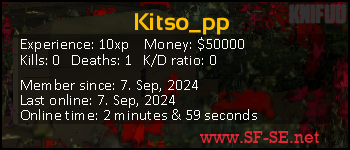 Player statistics userbar for Kitso_pp