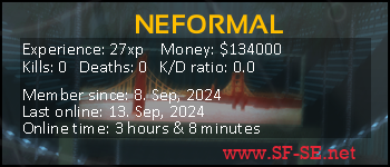 Player statistics userbar for NEFORMAL