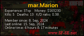 Player statistics userbar for mar.Marion