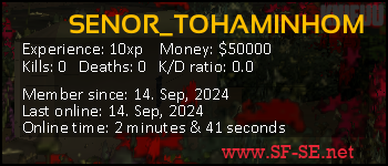 Player statistics userbar for SENOR_TOHAMINHOM