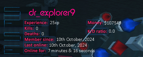 Player statistics userbar for dr_explorer9