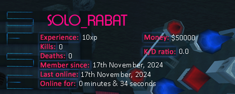 Player statistics userbar for SOLO_RABAT